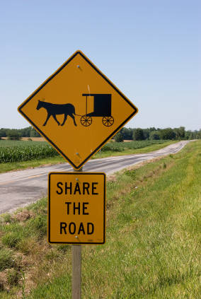amish buggy crossing sign