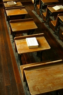 Amish Children Desk in Amish School